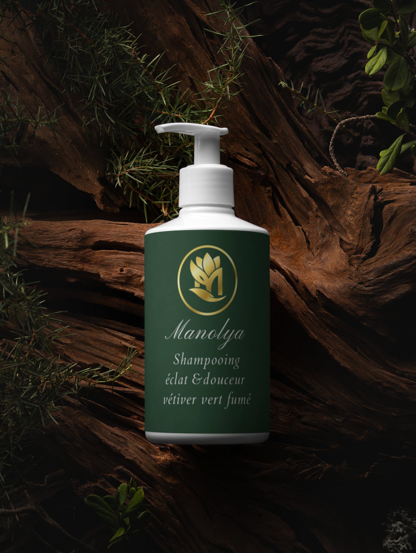 Shampooing Vétiver Vert Fumé, éclat et douceur, 400ml