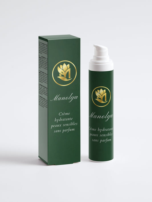 Crème hydratante pour peaux sensibles, sans parfum, 50ml
