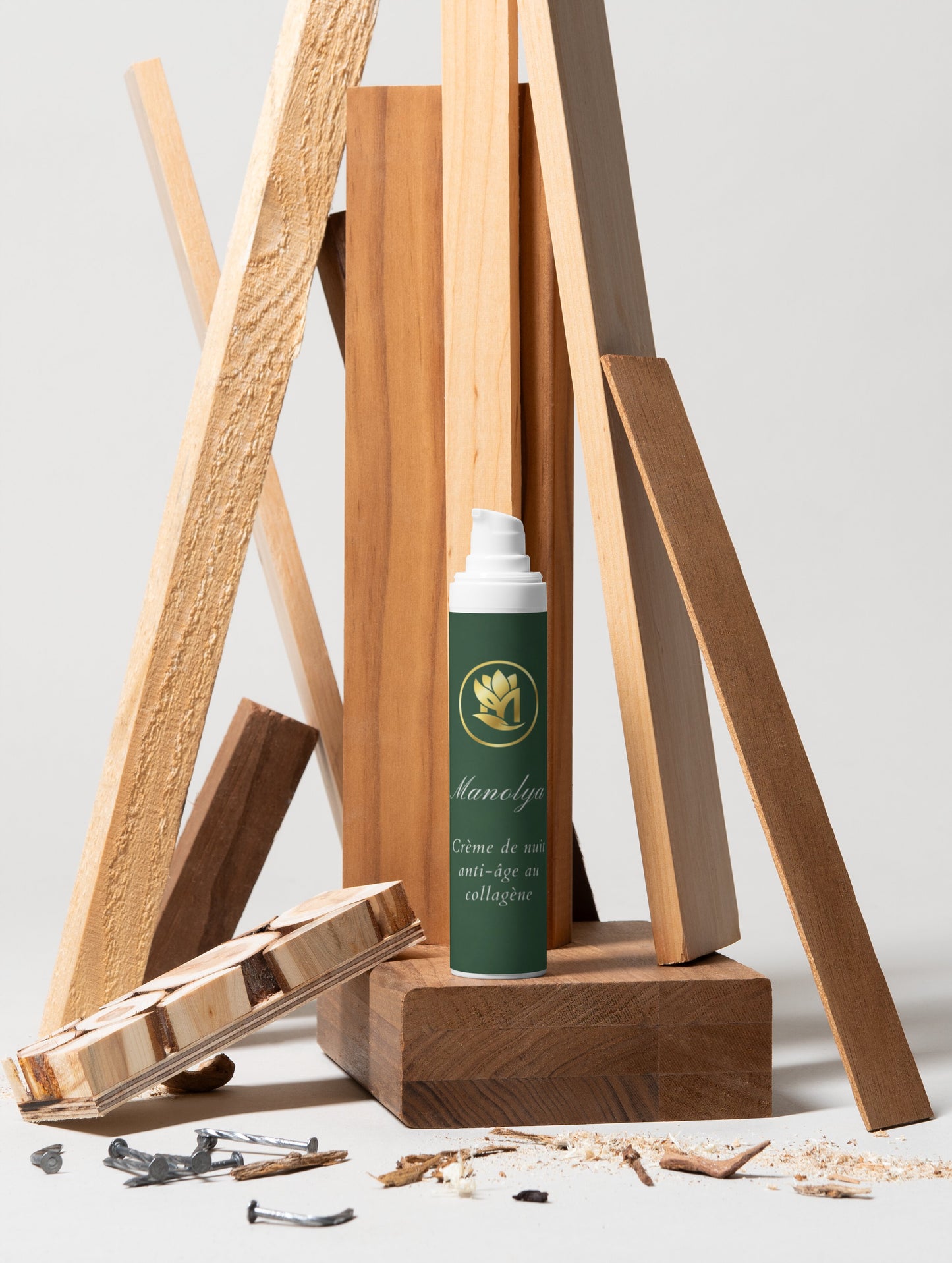 Crème de Nuit Anti-Âge, au collagène, 50ml