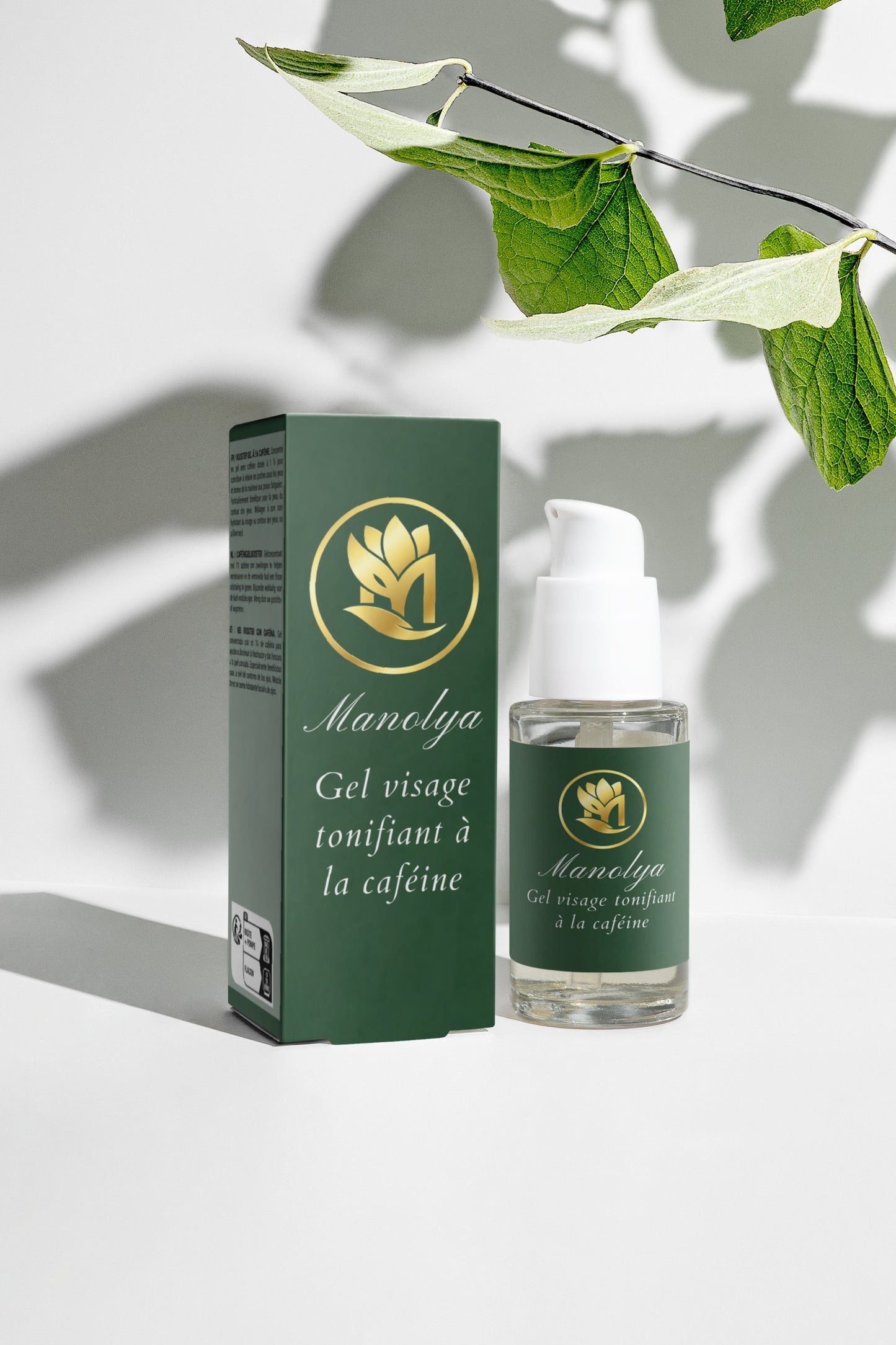 Gel Visage Tonifiant, caféine, 30ml