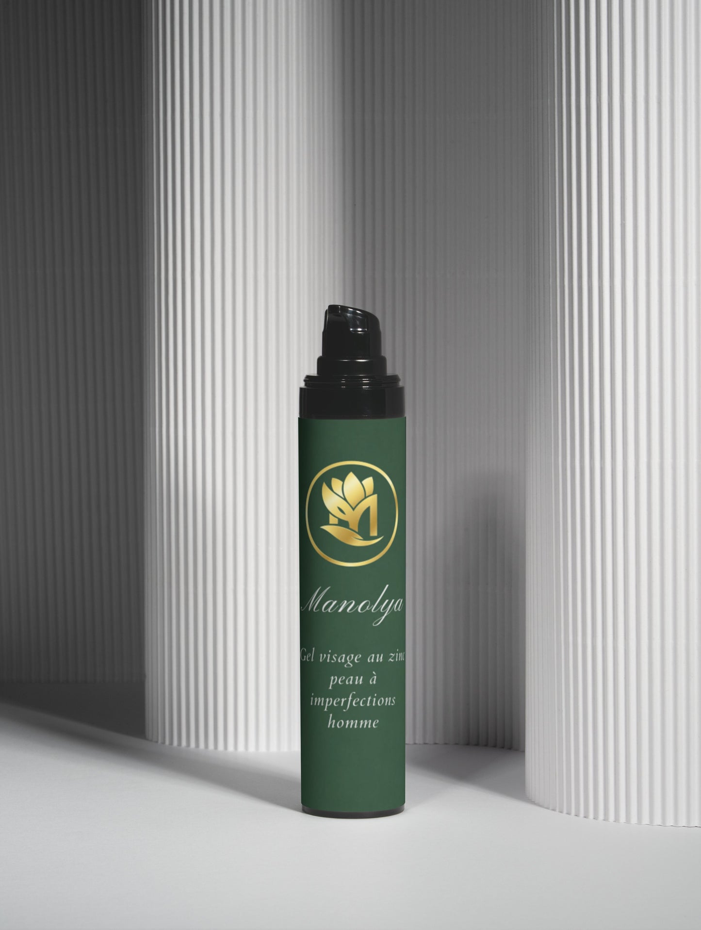 Gel visage au zinc  peau à imperfections, pour hommes, 50ml
