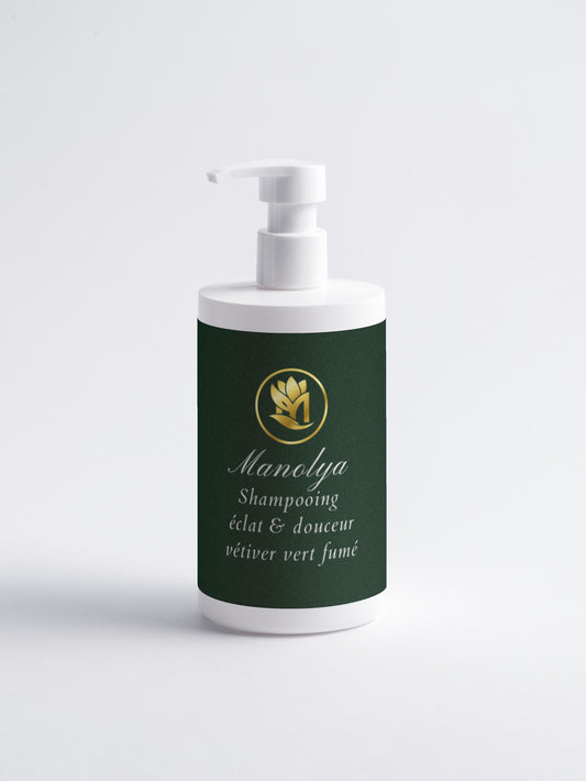 Shampooing Vétiver Vert Fumé, éclat et douceur
