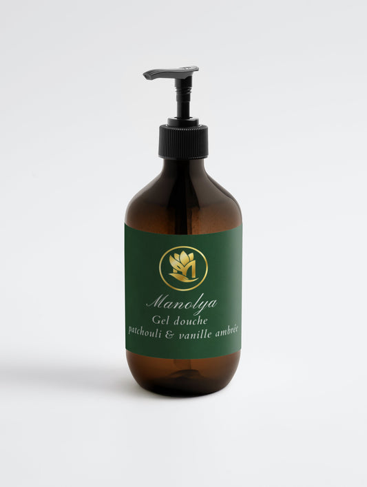 Gel Douche, Patchouli & Ambre Vanille, 490ml