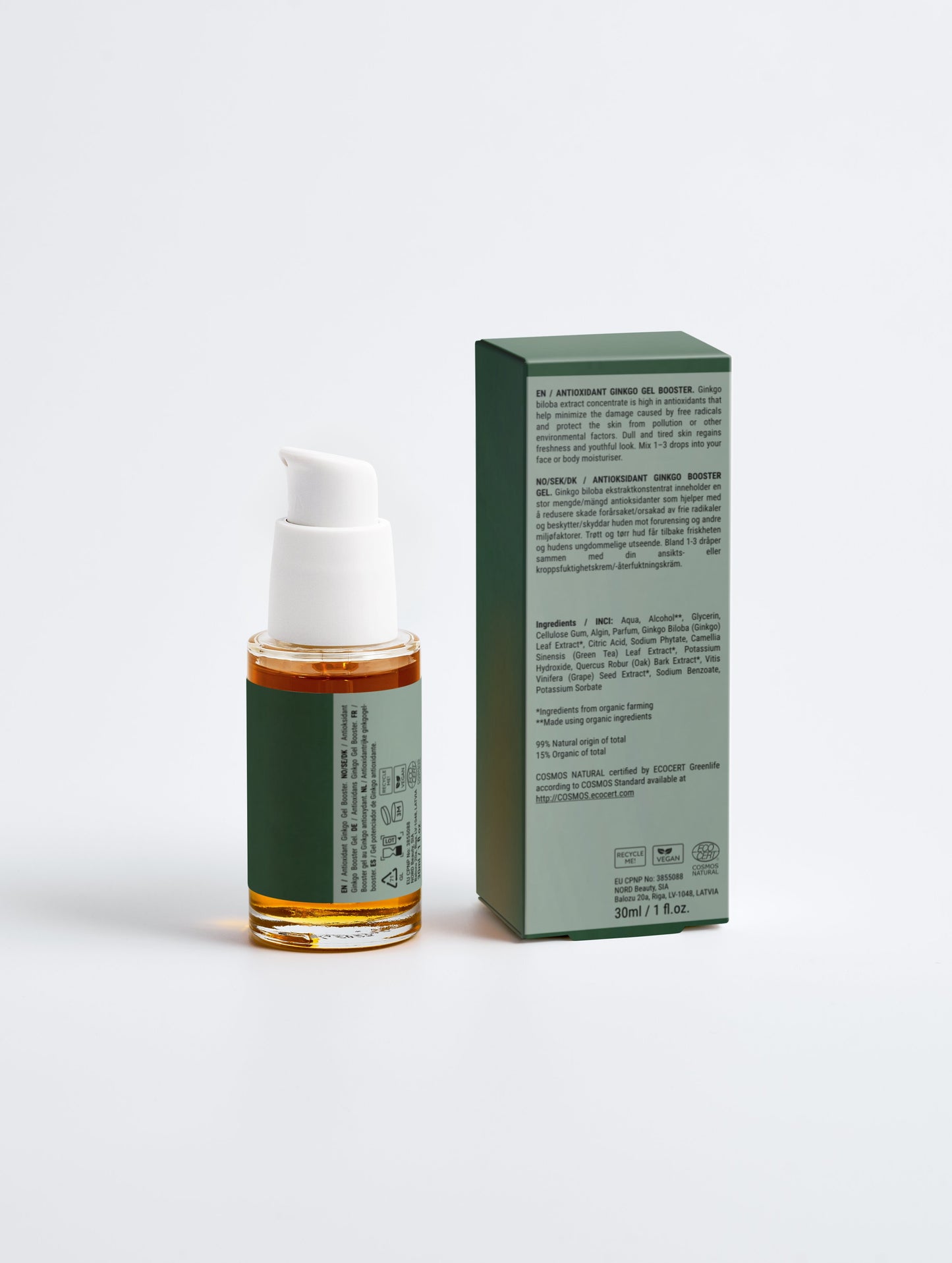 Gel Antioxydant au ginko, 30ml