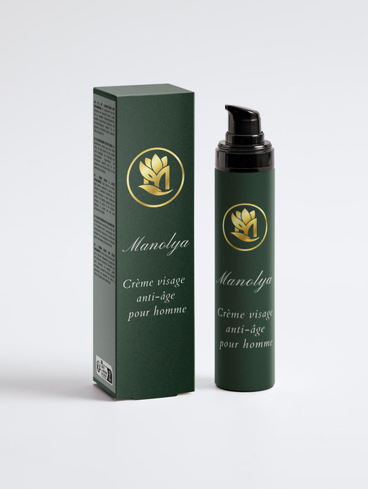Crème visage anti-âge, pour hommes