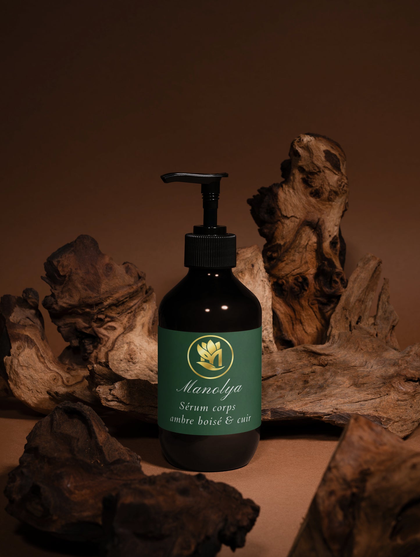 Sérum corporel, ambre boisé et cuir, 290ml