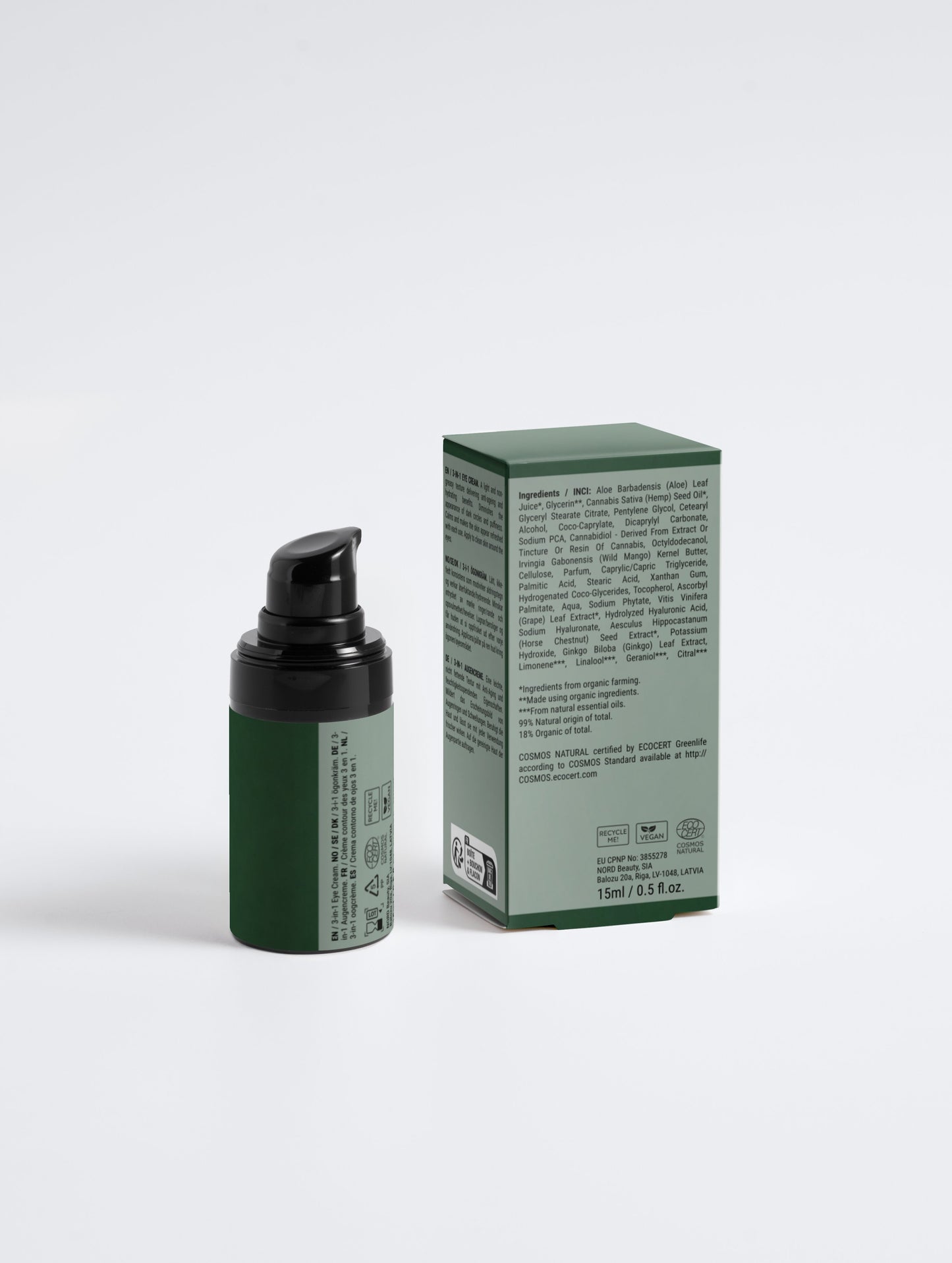 Crème contour des yeux, anti-rides pour hommes, 15ml