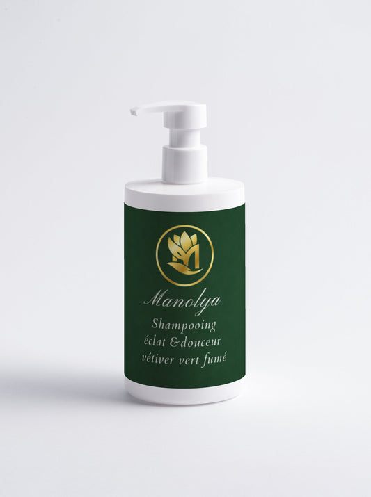 Shampooing Vétiver Vert Fumé, éclat et douceur, 400ml
